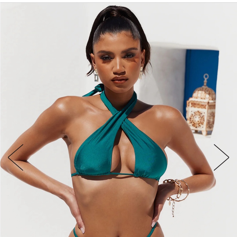 Hello Molly Coast to Coast Swim top dark green
